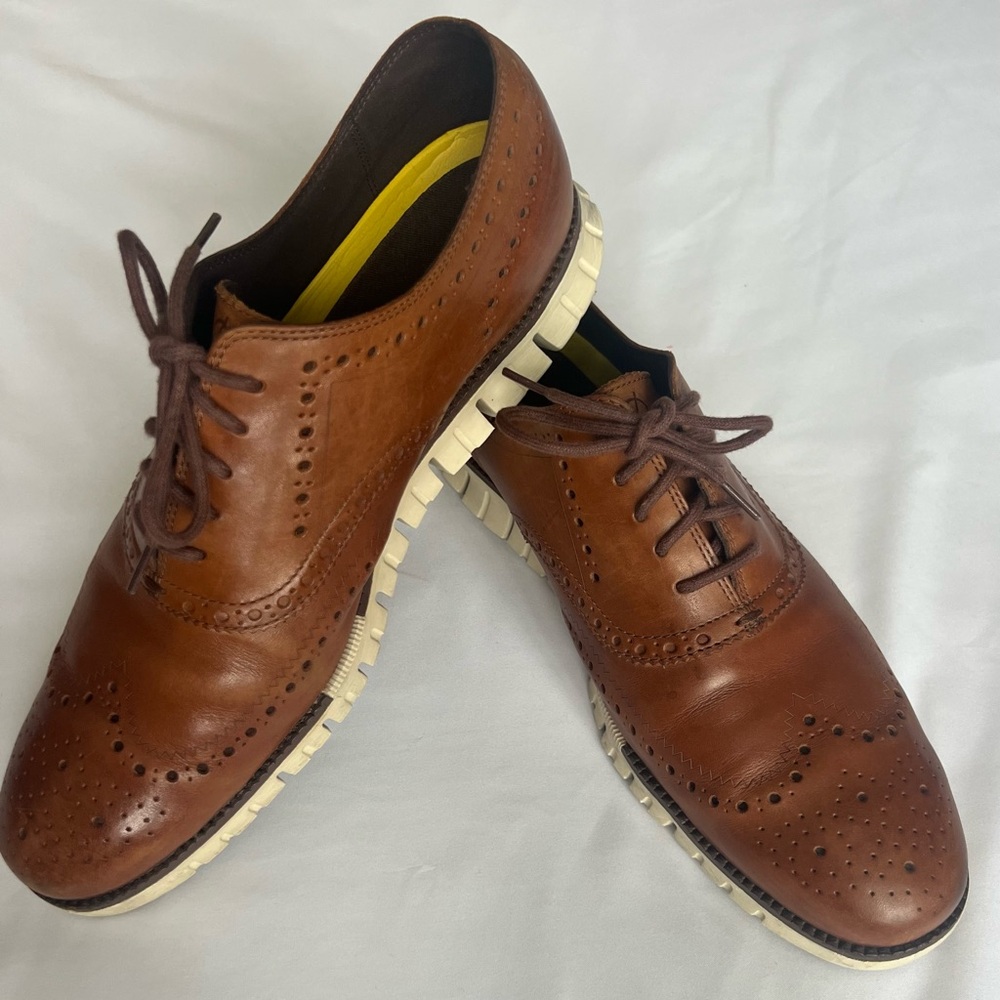 Men's Cole Haan Brown Leather Casual Shoes - Size 13M